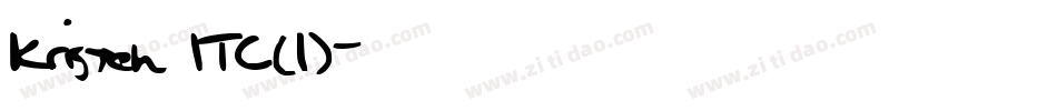 Kristen ITC(1)字体转换